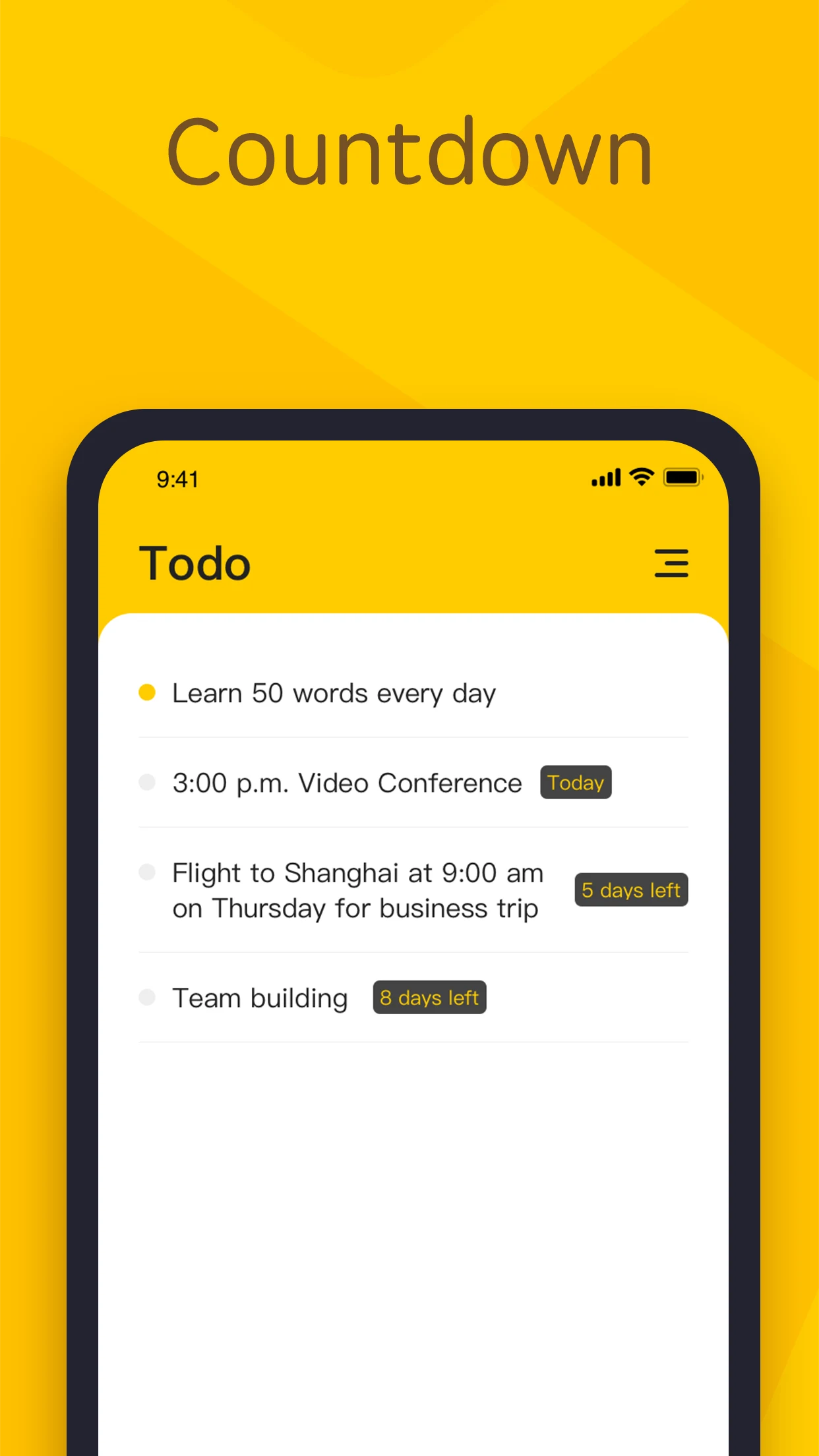 YYNote:todolist&memo&calendar screenshot