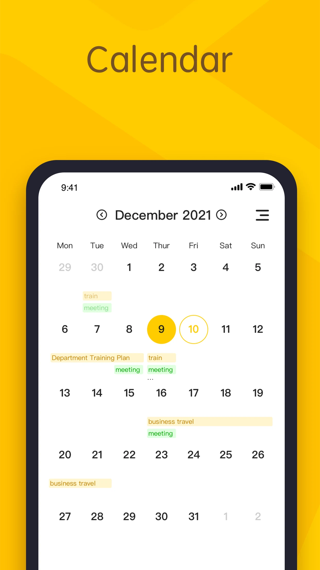 YYNote:todolist&memo&calendar screenshot